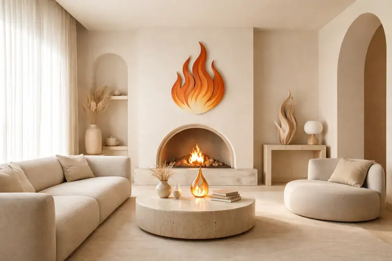 Minimalist interior with soft natural light